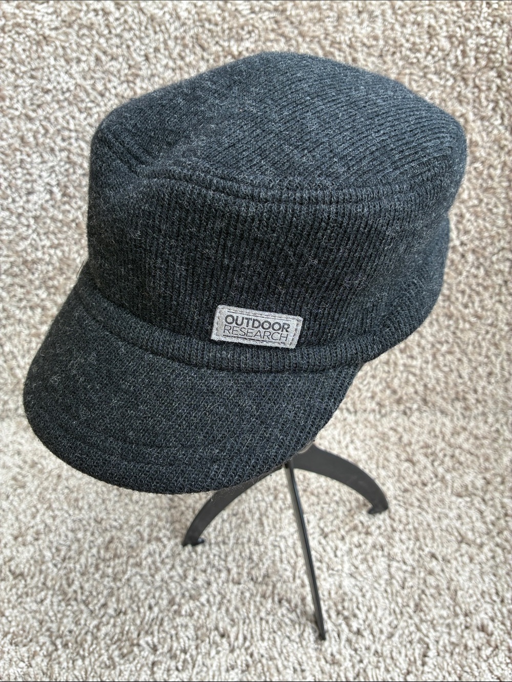 Outdoor Research Women’s Heather Gray Wool Blend Knit Cadet Hat size S/M